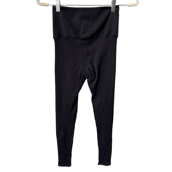 Avocado Ribbed High Waist Leggings Womens XS Pull On Yoga Athleisure Workout - Picture 2 of 6